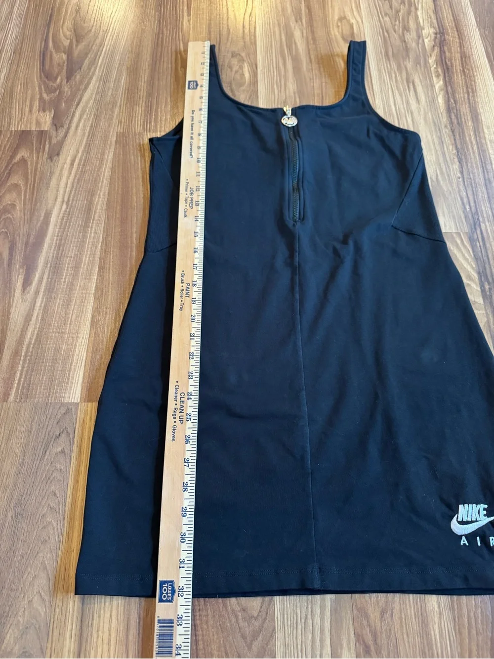 Nike Air Women’s Black & White Dress With Zip Front, Size Large